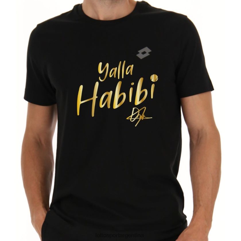 Lotto CAMISETA GOD HABIBI HEAVEN M NEGRA Hombre Vestir TP02XJ442
