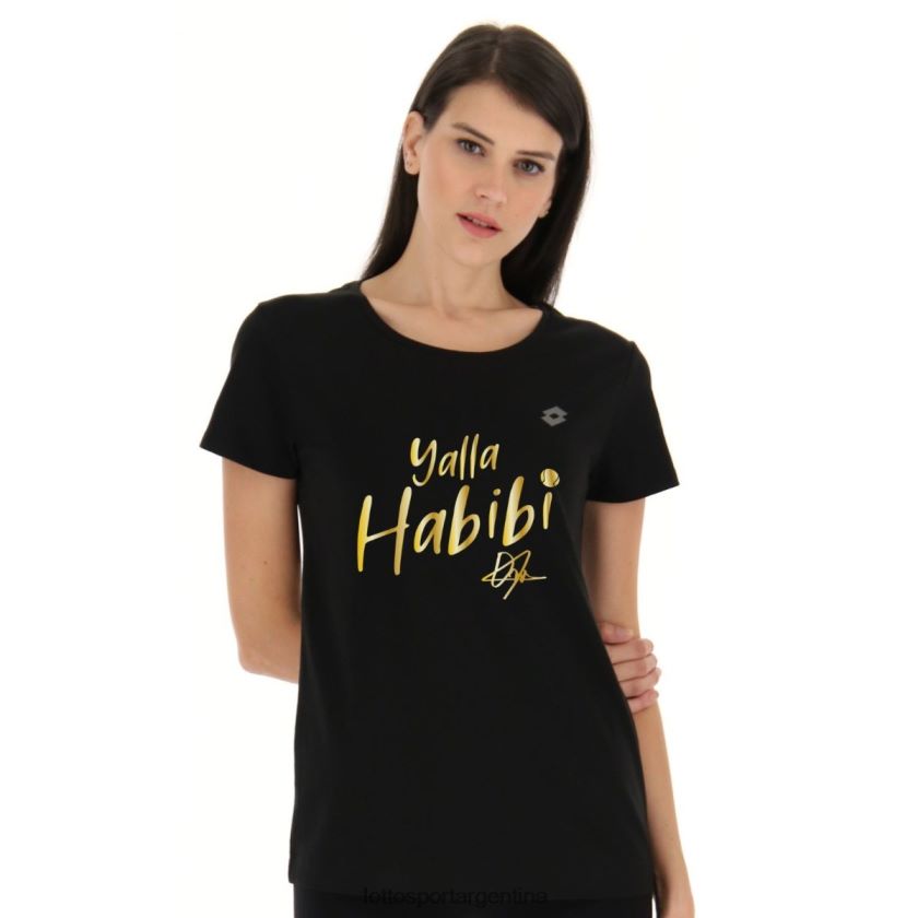 Lotto HABIBI JABEUR CON CAMISETA NEGRA Mujer Vestir TP02XJ879